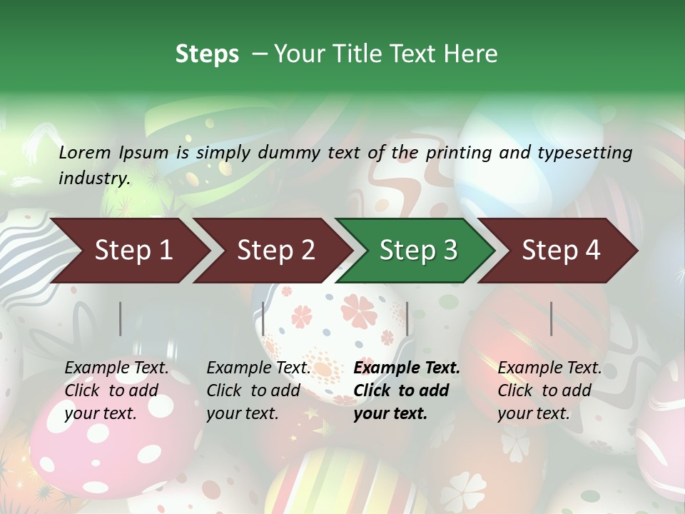 Digitally Generated Image Horizontal Easter PowerPoint Template