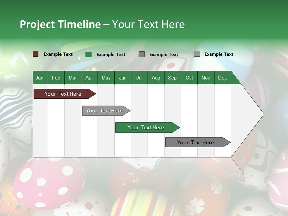 Digitally Generated Image Horizontal Easter PowerPoint Template