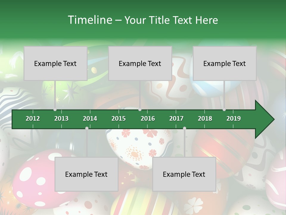 Digitally Generated Image Horizontal Easter PowerPoint Template