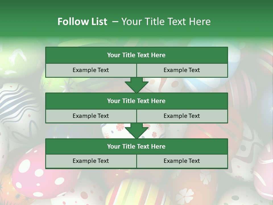 Digitally Generated Image Horizontal Easter PowerPoint Template