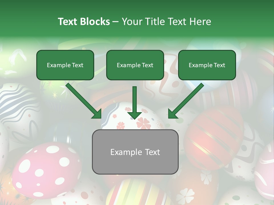 Digitally Generated Image Horizontal Easter PowerPoint Template