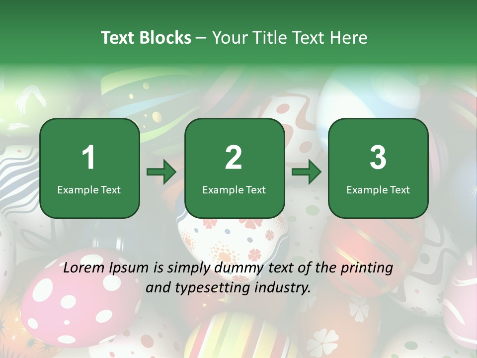 Digitally Generated Image Horizontal Easter PowerPoint Template