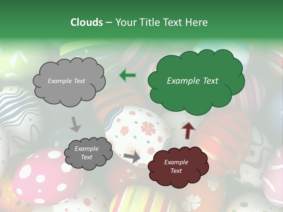 Digitally Generated Image Horizontal Easter PowerPoint Template