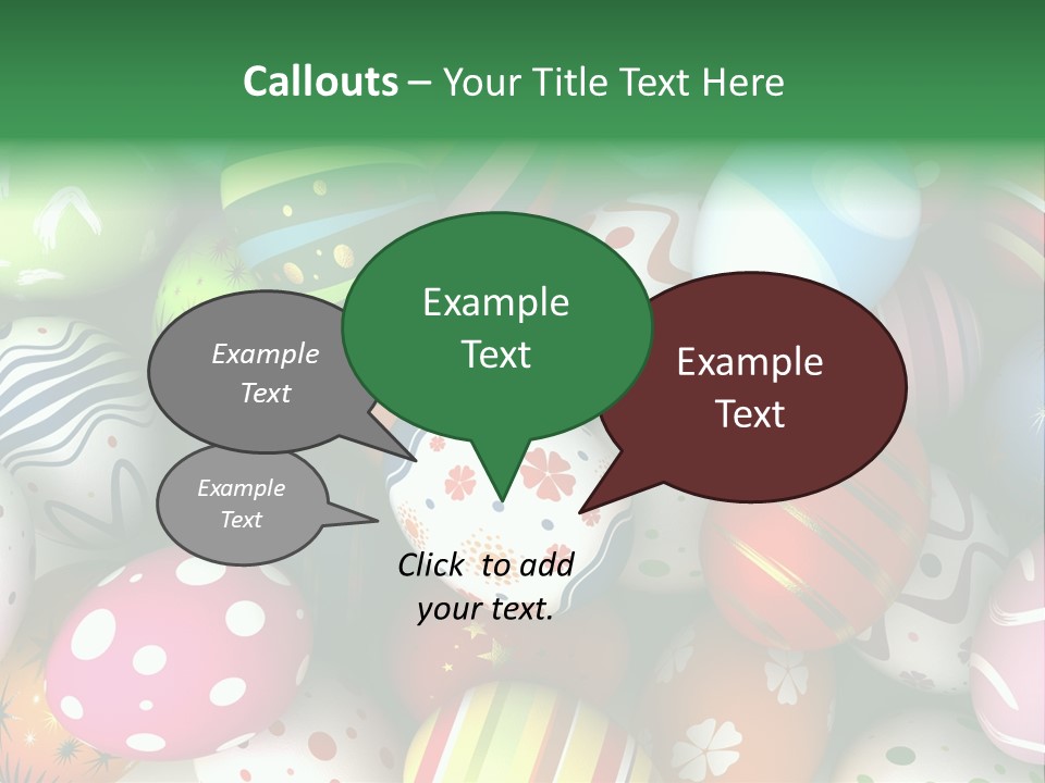 Digitally Generated Image Horizontal Easter PowerPoint Template