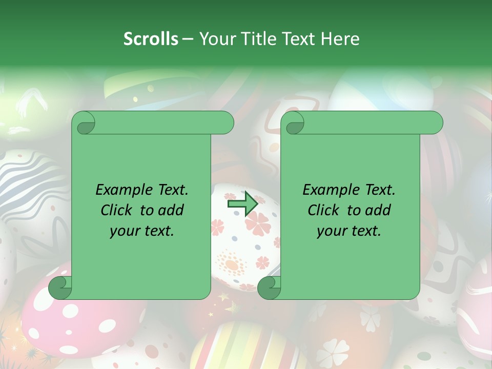 Digitally Generated Image Horizontal Easter PowerPoint Template