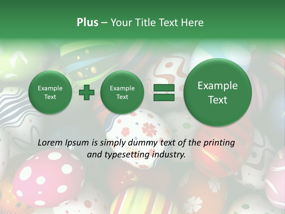 Digitally Generated Image Horizontal Easter PowerPoint Template