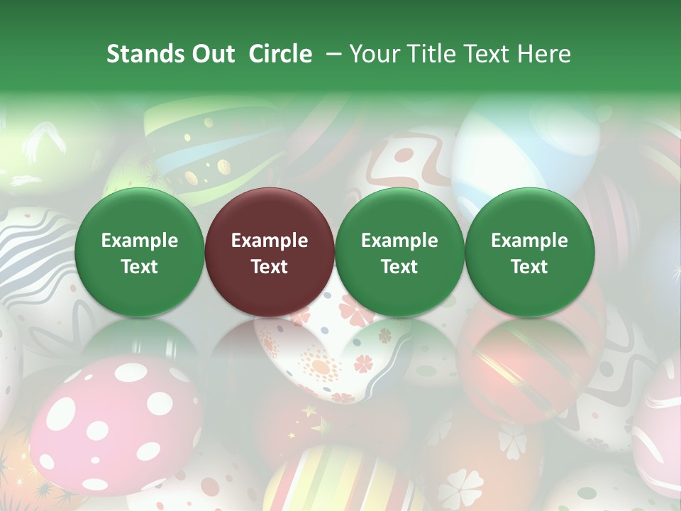 Digitally Generated Image Horizontal Easter PowerPoint Template