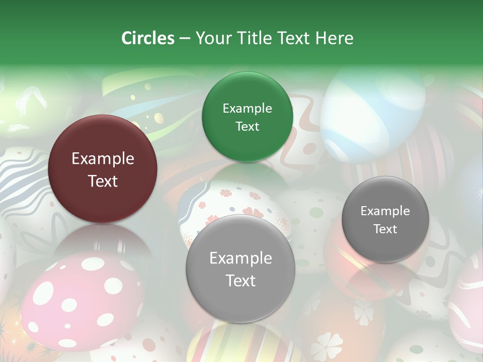 Digitally Generated Image Horizontal Easter PowerPoint Template