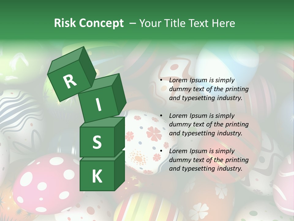 Digitally Generated Image Horizontal Easter PowerPoint Template