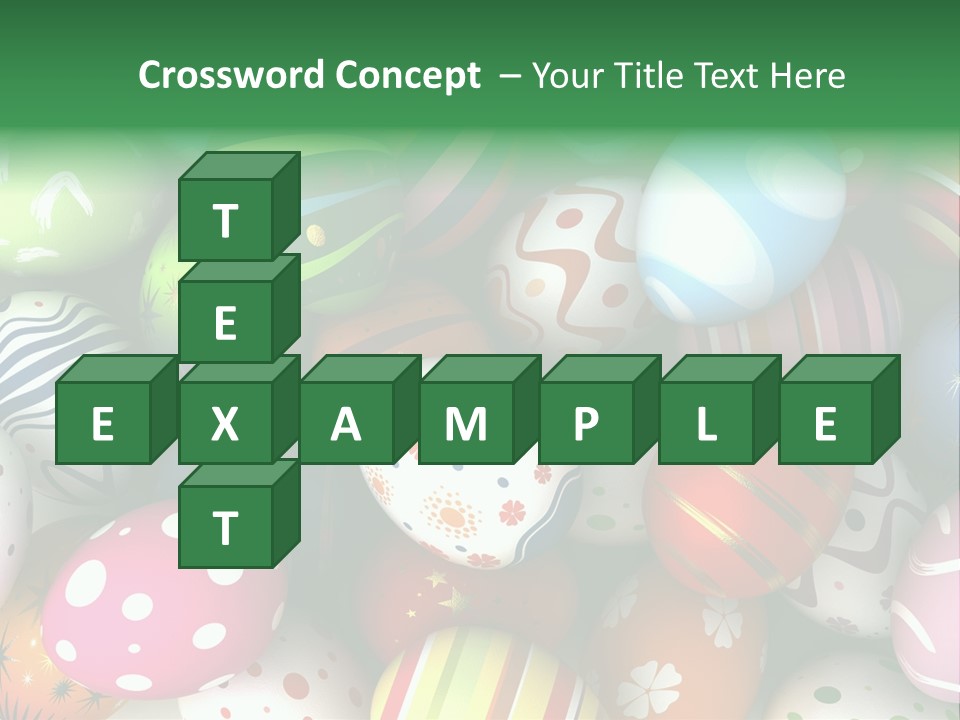 Digitally Generated Image Horizontal Easter PowerPoint Template