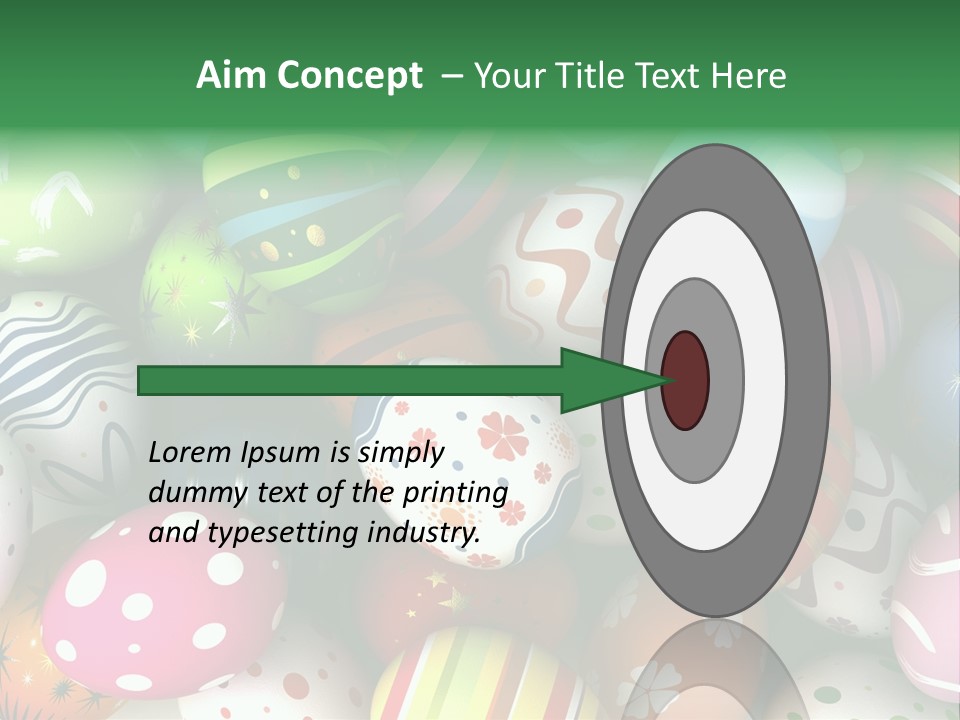 Digitally Generated Image Horizontal Easter PowerPoint Template