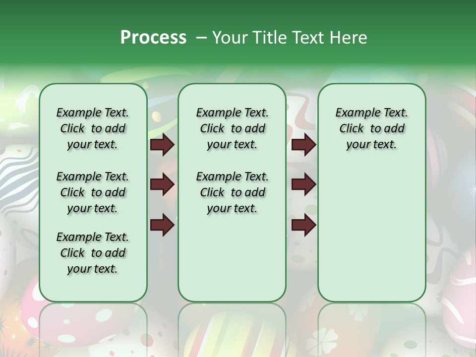 Digitally Generated Image Horizontal Easter PowerPoint Template