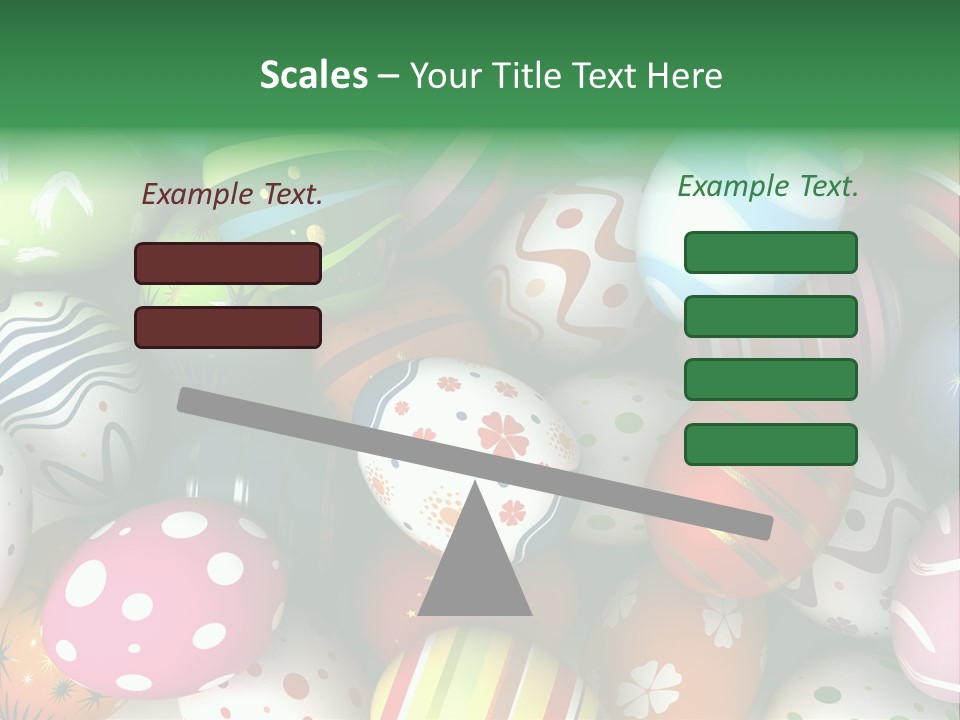 Digitally Generated Image Horizontal Easter PowerPoint Template