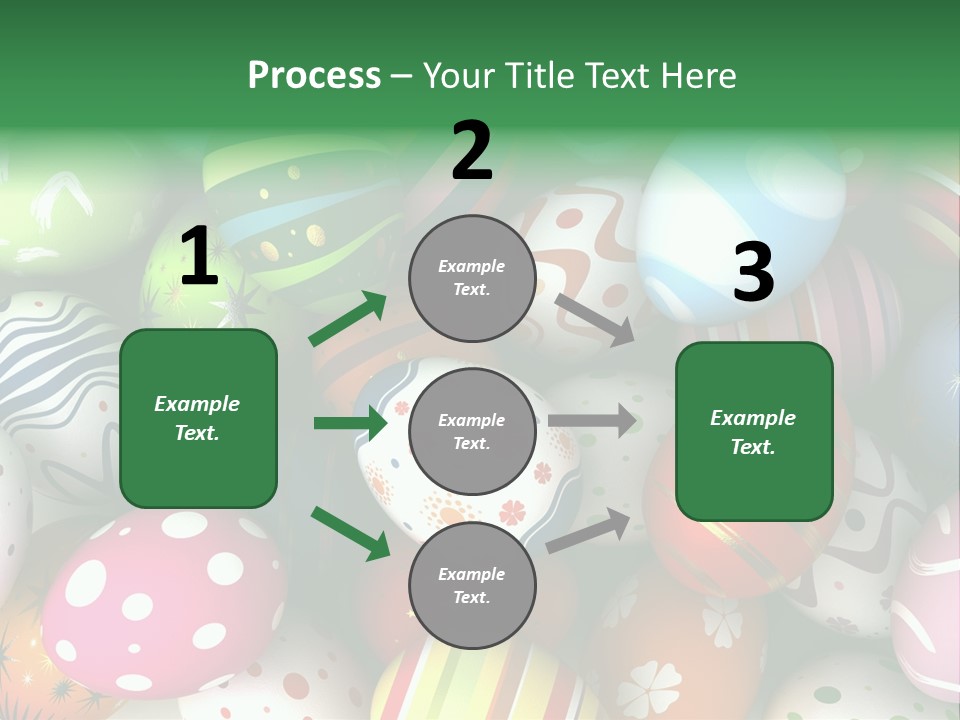 Digitally Generated Image Horizontal Easter PowerPoint Template