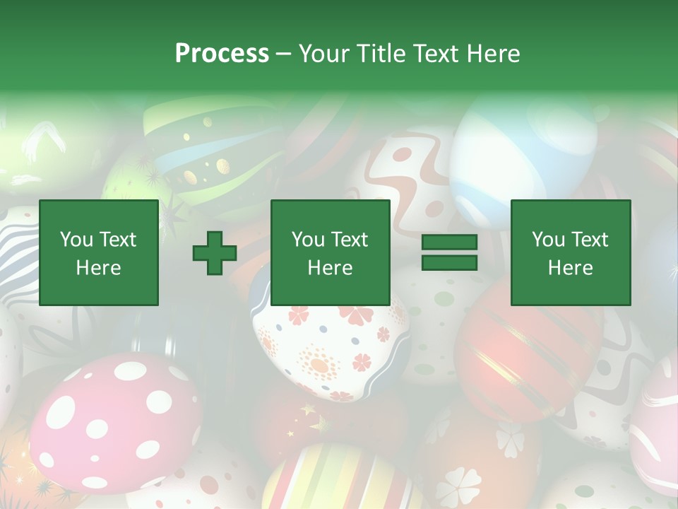 Digitally Generated Image Horizontal Easter PowerPoint Template