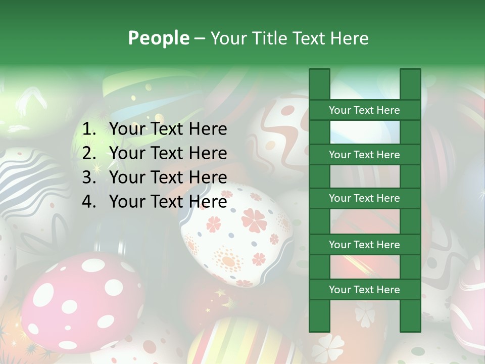 Digitally Generated Image Horizontal Easter PowerPoint Template