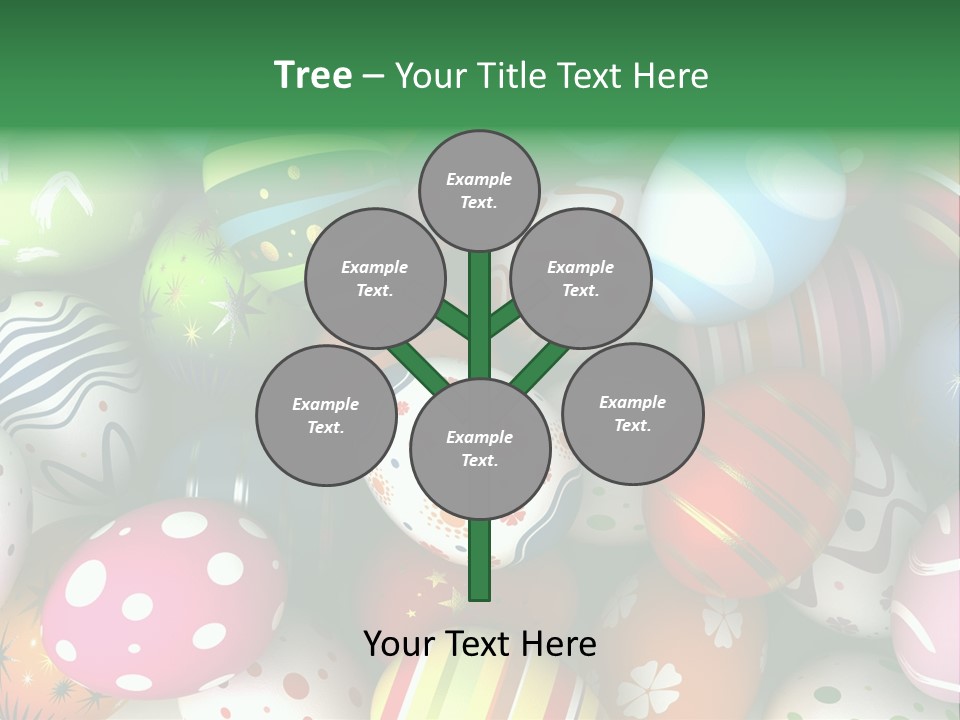 Digitally Generated Image Horizontal Easter PowerPoint Template