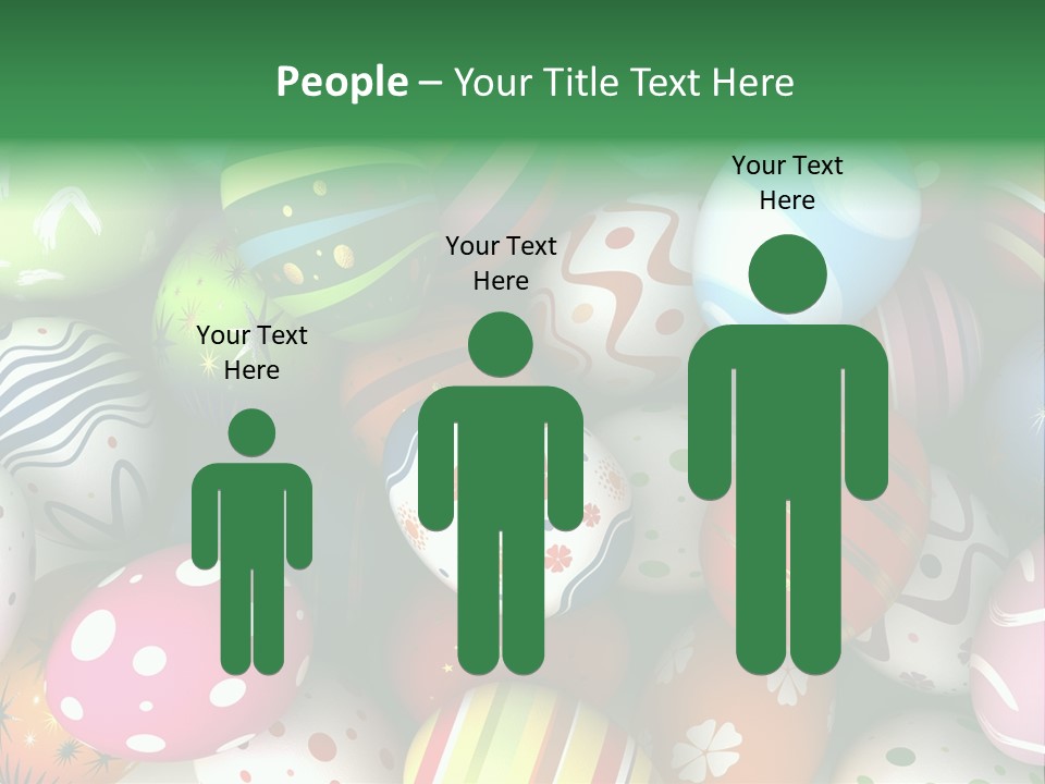 Digitally Generated Image Horizontal Easter PowerPoint Template