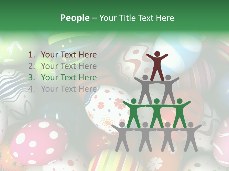 Digitally Generated Image Horizontal Easter PowerPoint Template