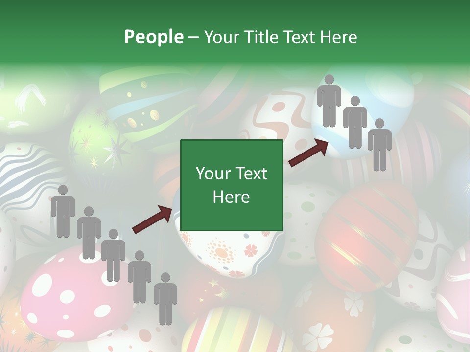 Digitally Generated Image Horizontal Easter PowerPoint Template