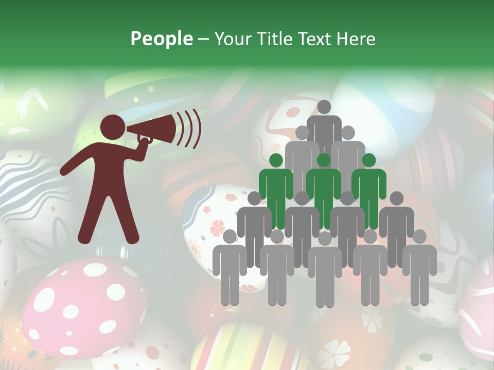 Digitally Generated Image Horizontal Easter PowerPoint Template