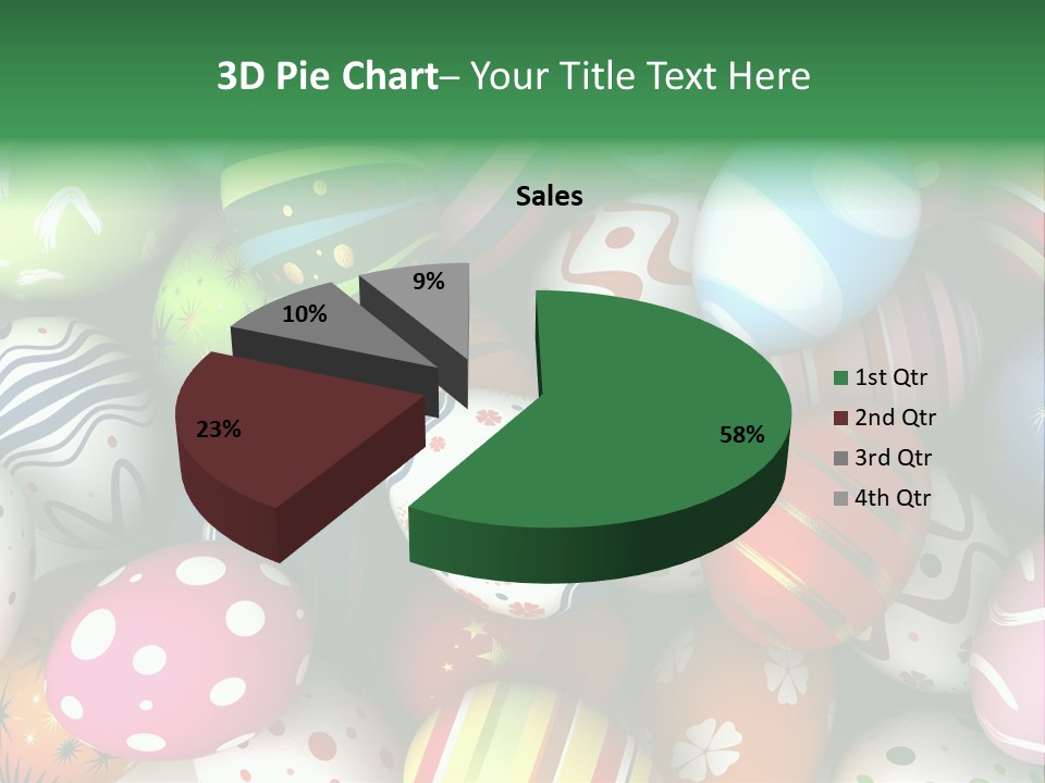 Digitally Generated Image Horizontal Easter PowerPoint Template