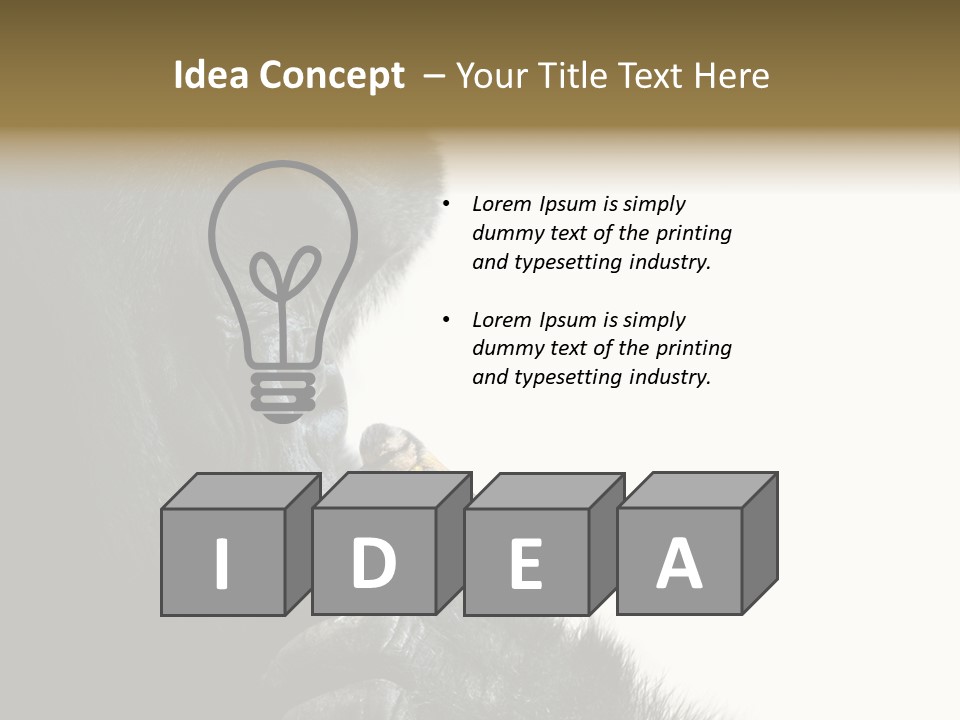 Bird Humanlike Love PowerPoint Template