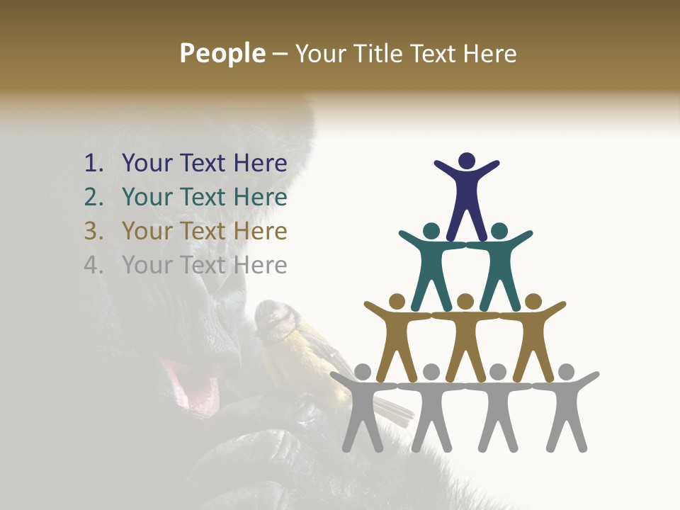 Bird Humanlike Love PowerPoint Template