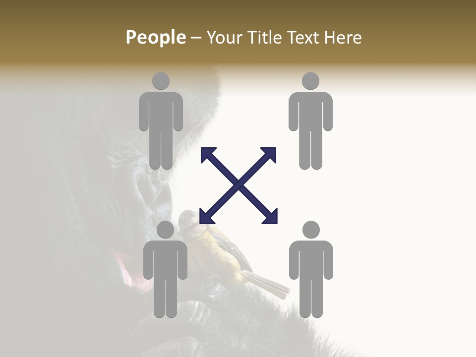 Bird Humanlike Love PowerPoint Template