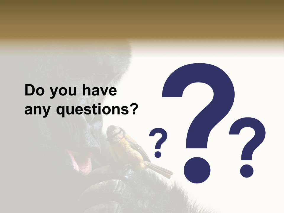 Bird Humanlike Love PowerPoint Template