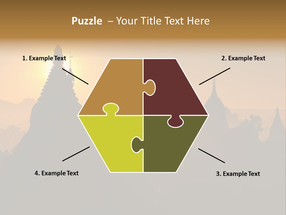 Shrine Landscape Famous PowerPoint Template