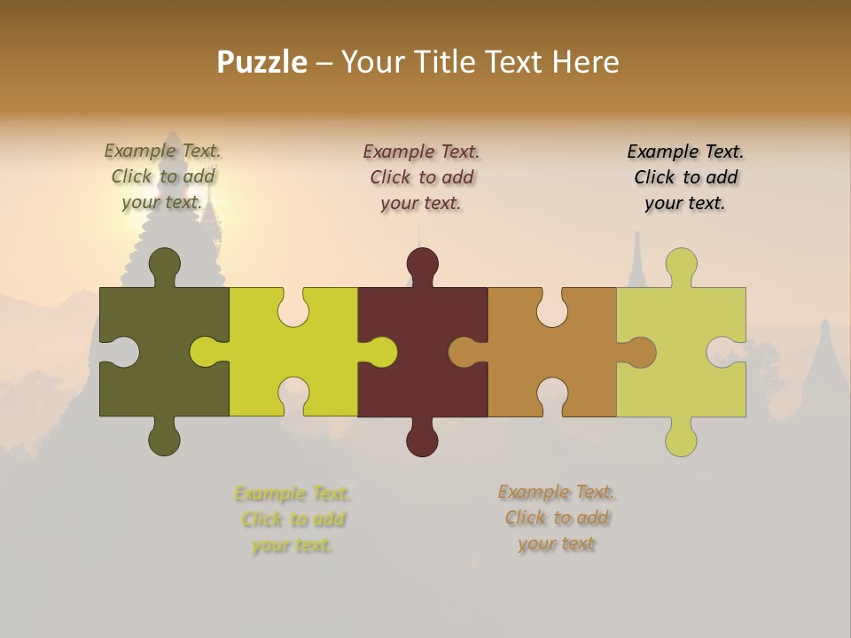 Shrine Landscape Famous PowerPoint Template