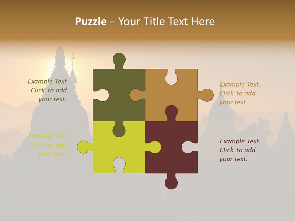 Shrine Landscape Famous PowerPoint Template