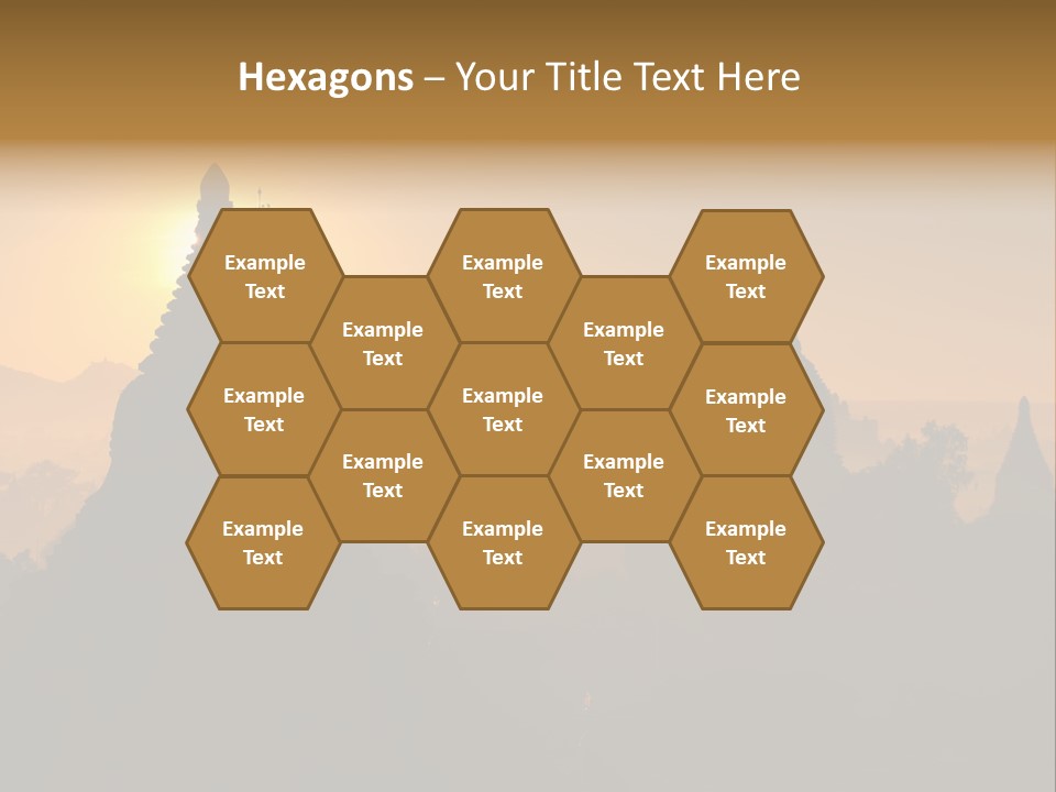 Shrine Landscape Famous PowerPoint Template