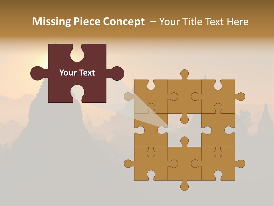 Shrine Landscape Famous PowerPoint Template