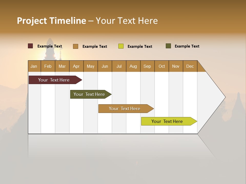 Shrine Landscape Famous PowerPoint Template