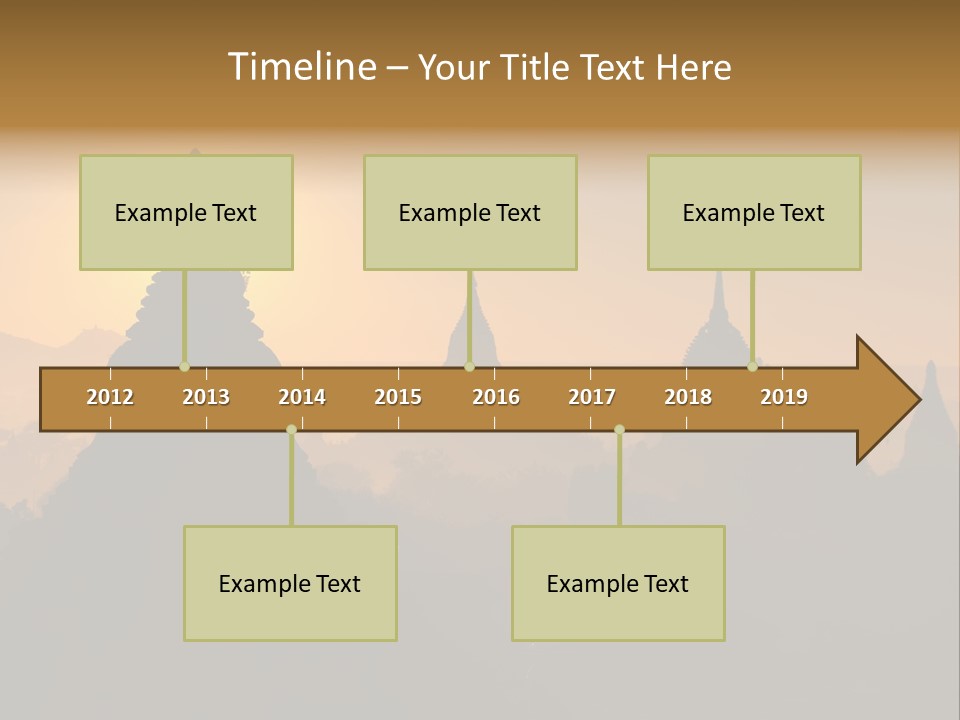 Shrine Landscape Famous PowerPoint Template