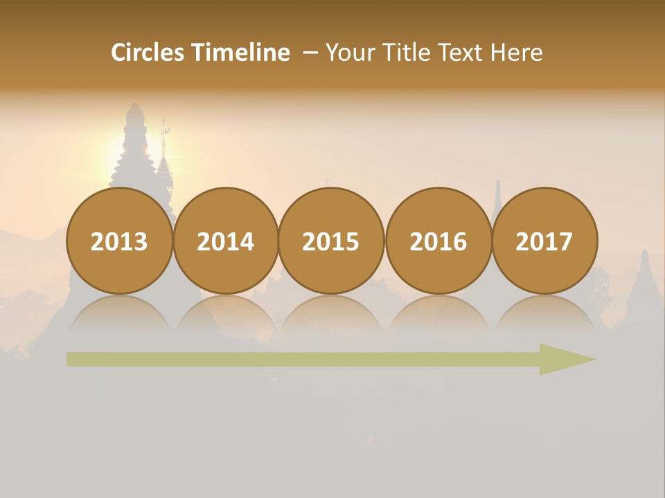 Shrine Landscape Famous PowerPoint Template