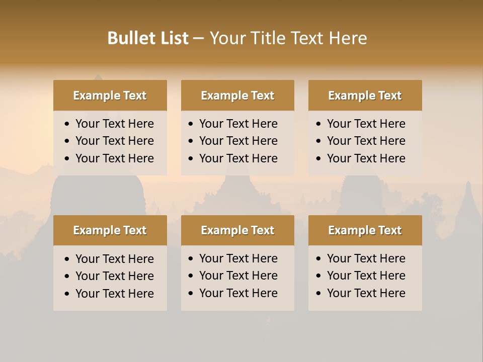 Shrine Landscape Famous PowerPoint Template