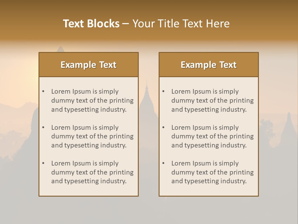 Shrine Landscape Famous PowerPoint Template