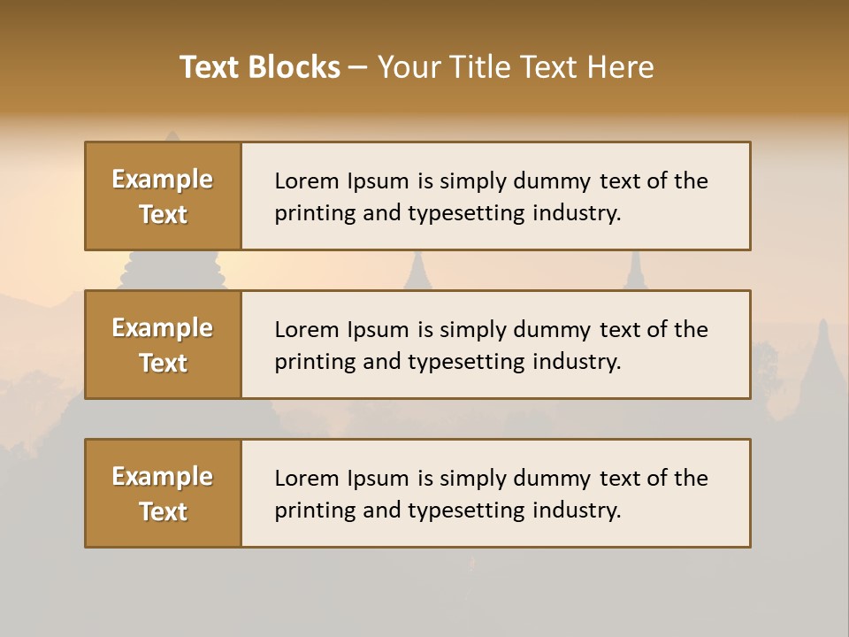 Shrine Landscape Famous PowerPoint Template