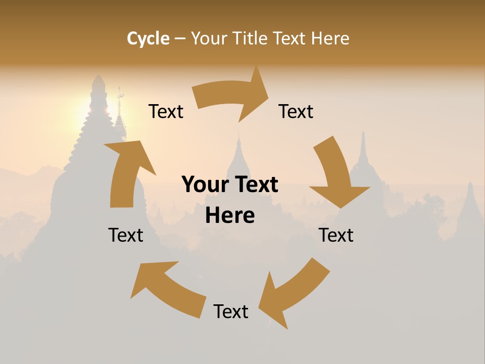 Shrine Landscape Famous PowerPoint Template