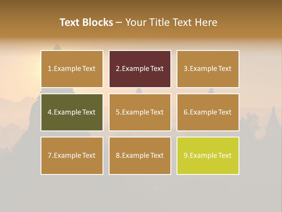 Shrine Landscape Famous PowerPoint Template