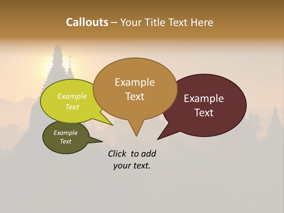 Shrine Landscape Famous PowerPoint Template