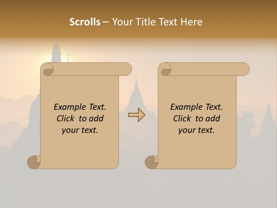 Shrine Landscape Famous PowerPoint Template
