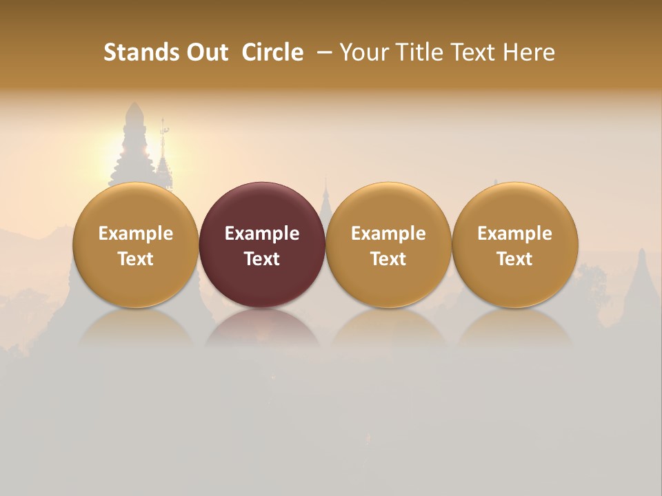 Shrine Landscape Famous PowerPoint Template