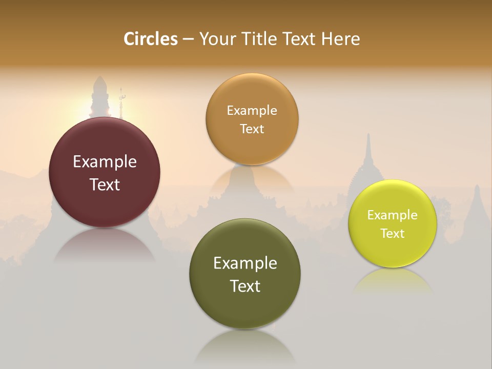 Shrine Landscape Famous PowerPoint Template