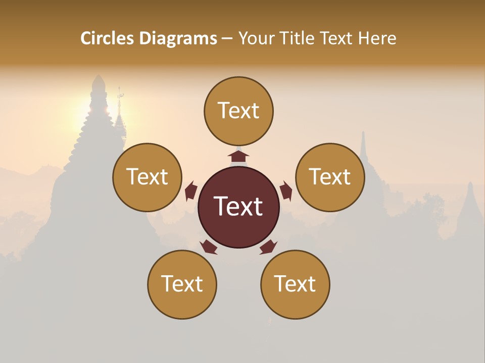 Shrine Landscape Famous PowerPoint Template