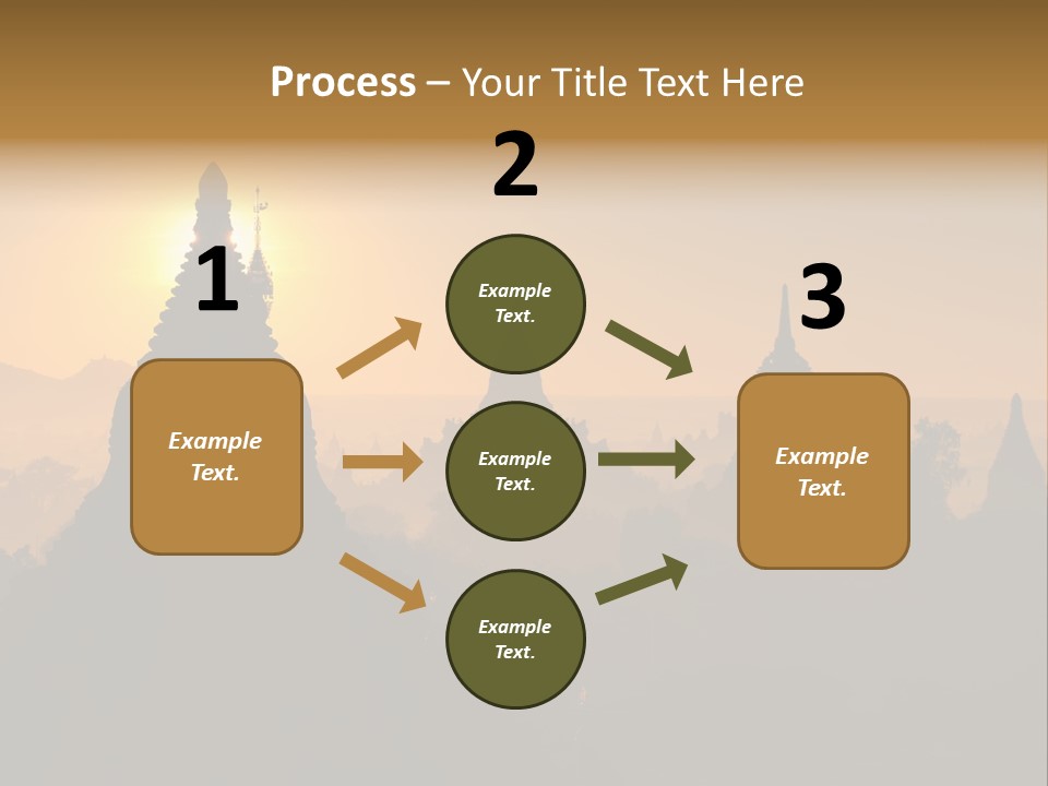 Shrine Landscape Famous PowerPoint Template