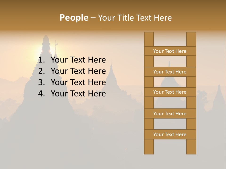 Shrine Landscape Famous PowerPoint Template